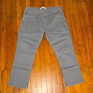 Hollister Men's Straight Jeans in Light Gray